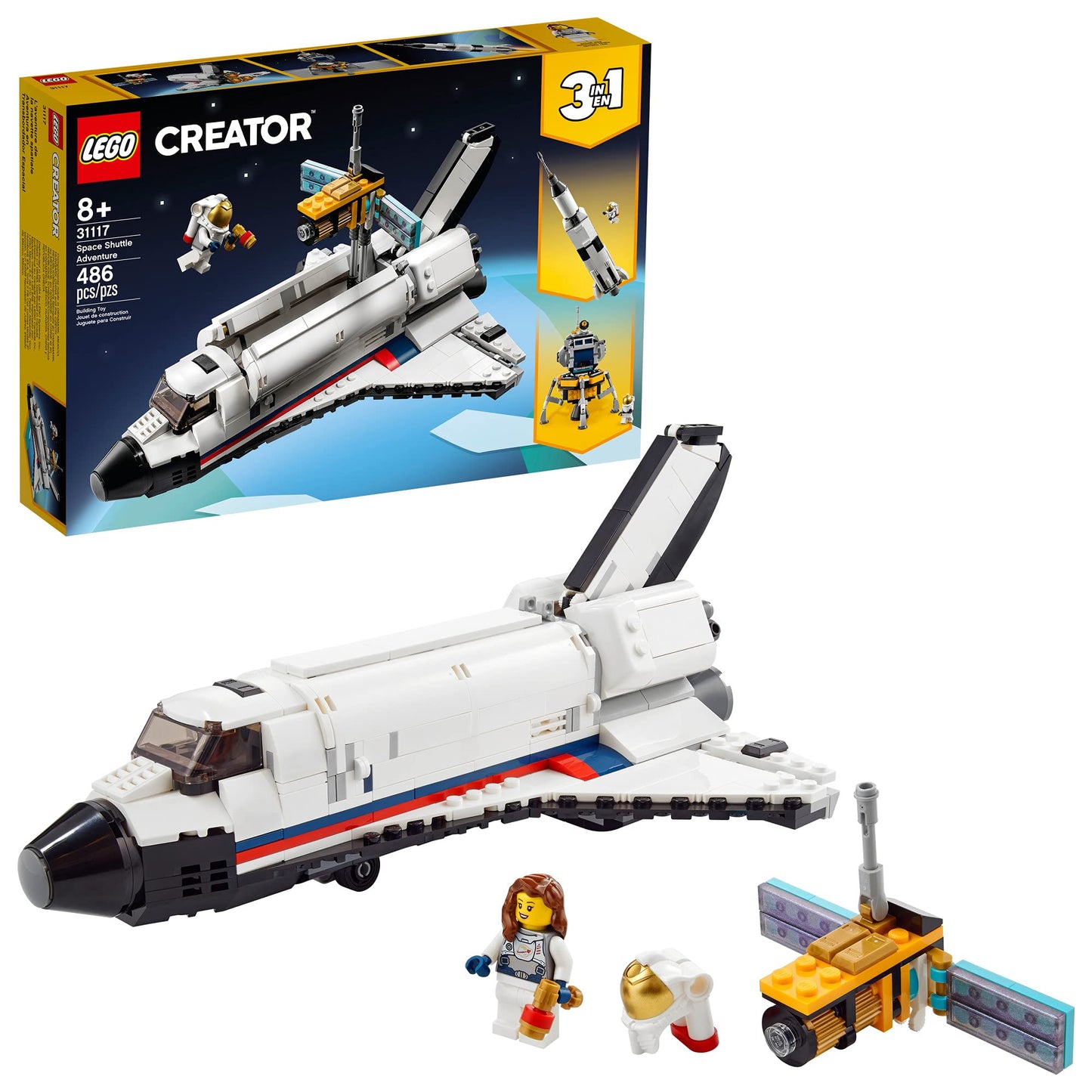 LEGO Creator 3in1 Space Shuttle Adventure 31117