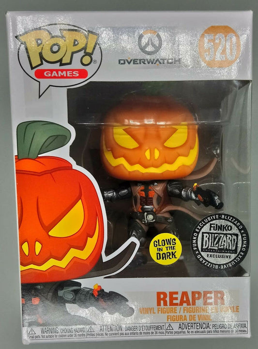 Funko POP! Games: Overwatch - Reaper Pumpkin, Glow in The Dark, Exclusive
