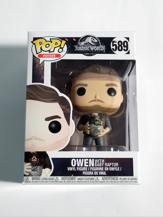 Funko POP! Movies #589 Jurassic World Owen with Baby Raptor (Target Exclusive)
