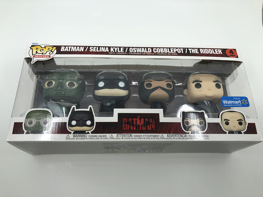 Funko POP! Movies The Batman - Batman / Selina Kyle / Oswald Cobblepot / The Riddler 4-Pack Exclusive
