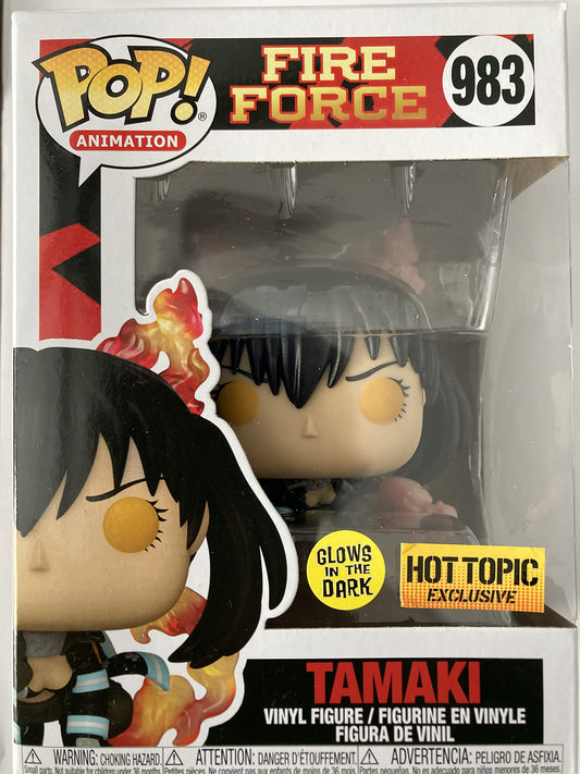 Funko POP! Animation Fire Force Tamaki #983 [Glows in the Dark] Hot Topic Exclusive