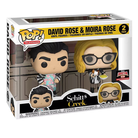 Funko POP! Television Schitt's Creek David Rose & Moira Rose [Cooking] 2-Pack Exclusive