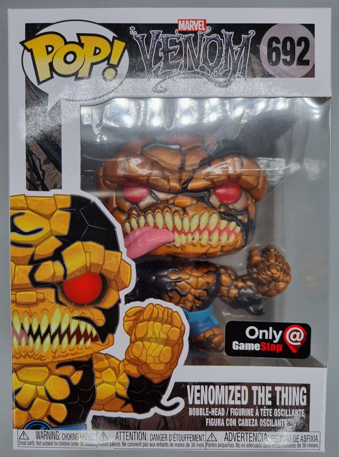 Funko POP! Marvel Venom - Venomized the Thing #692 [Metallic] Exclusive