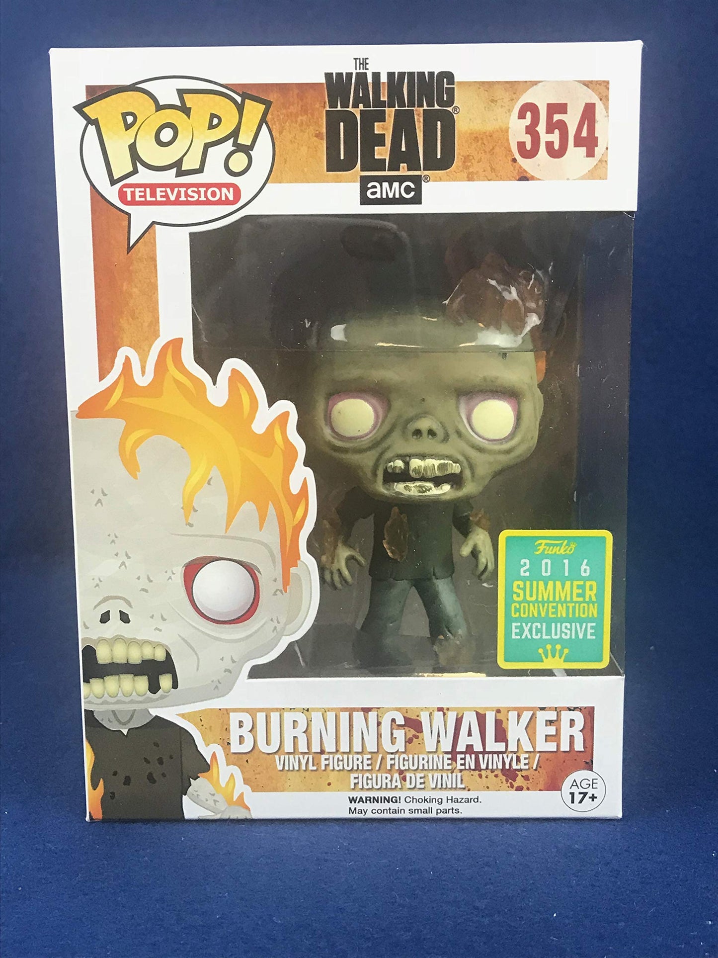 Funko POP! Television The Walking Dead Burning Walker 2016 SDCC Exclusive