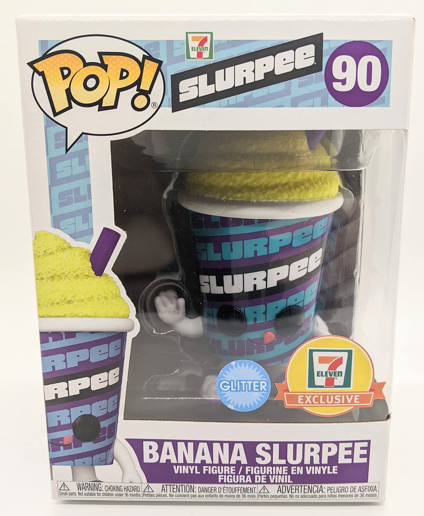 Funko POP! Ad Icons 7-11 Slurpee Banana Slurpee #90 [Glitter] Exclusive