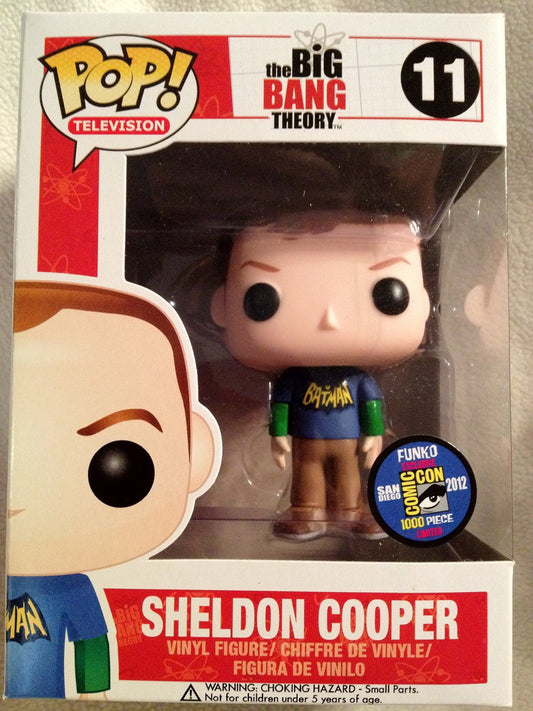 Funko POP! Television Big Bang Theory Sheldon Cooper #11 [Batman Shirt] LE 1000 Exclusive