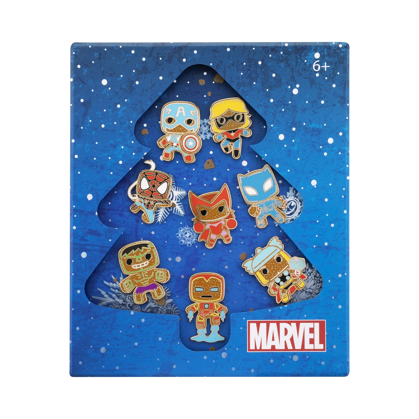 Funko POP! Pin Marvel Gingerbread - Avengers 8 Piece Pin Set Exclusive