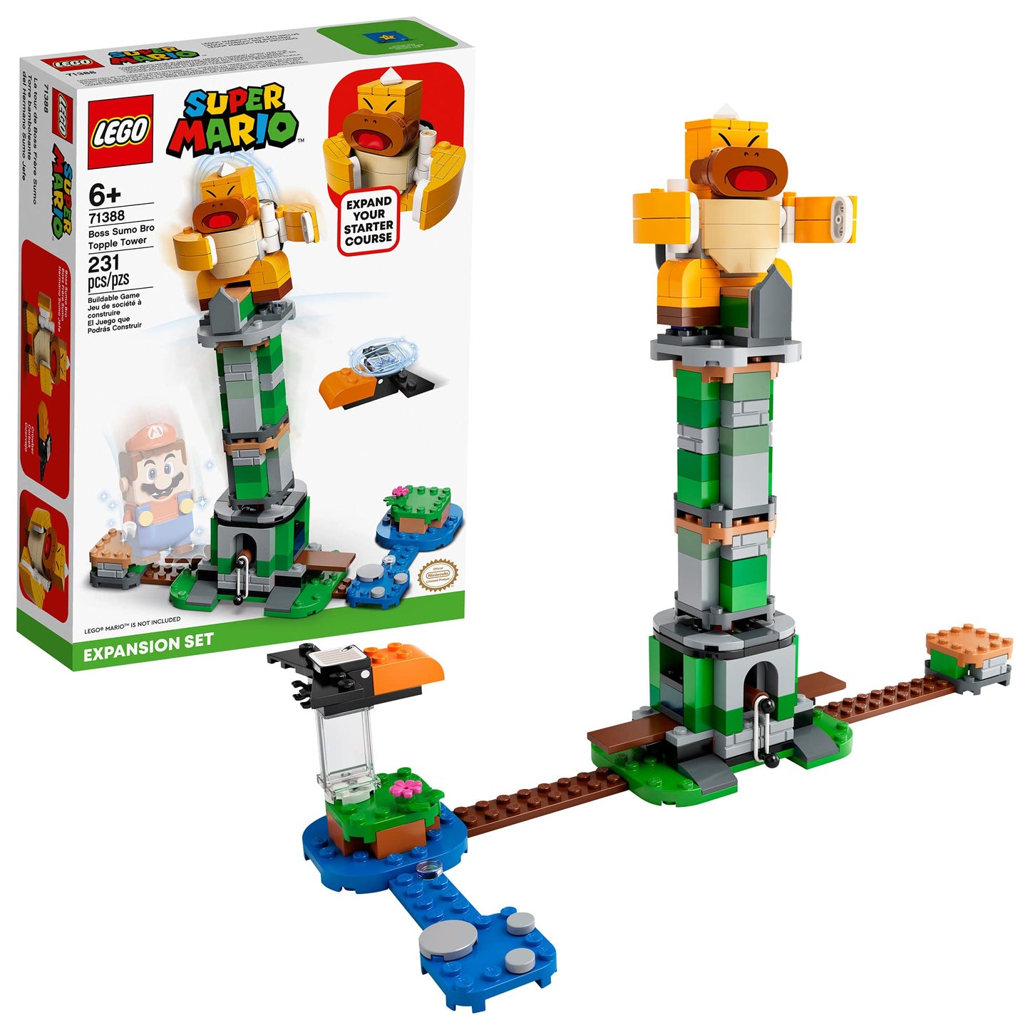 LEGO Super Mario Boss Sumo Bro Topple Tower Expansion Set 71388