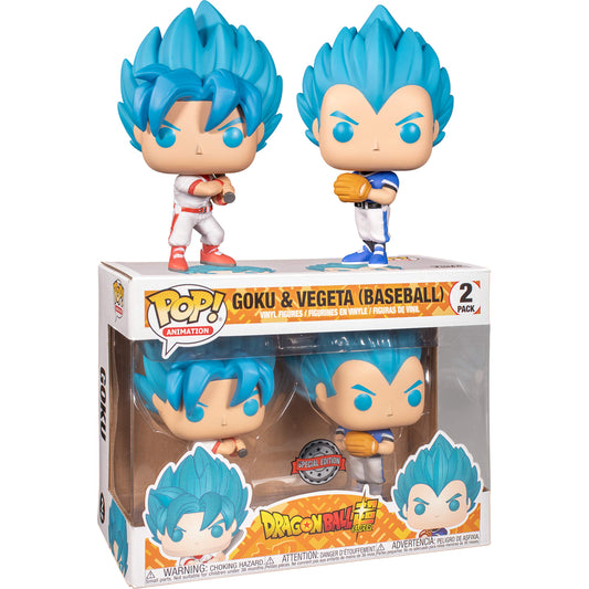 Funko POP! Animation DBS- Goku & Vegeta (Baseball) 2PK (Exc)