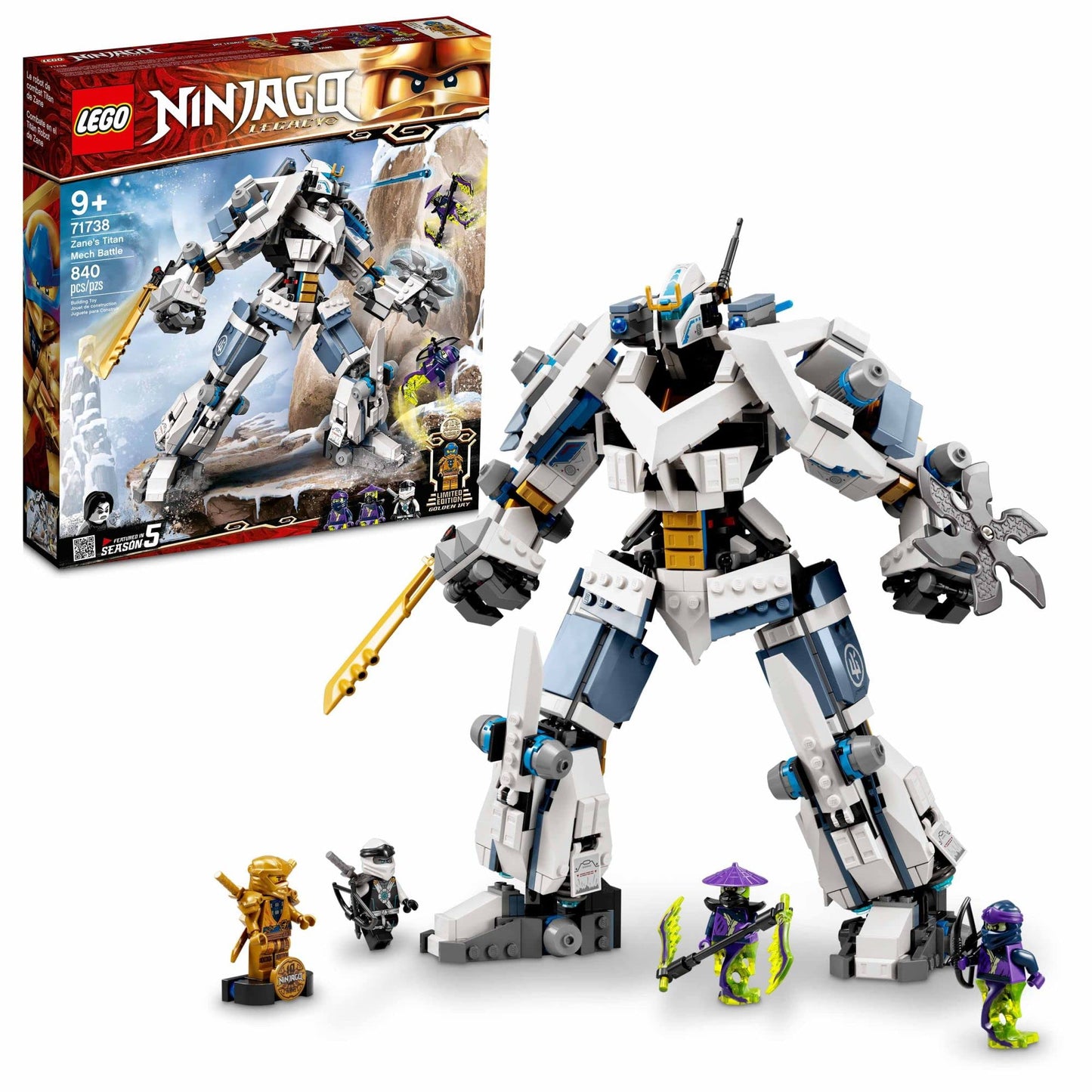 LEGO Ninjago Legacy Zane's Titan Mech Battle 71738