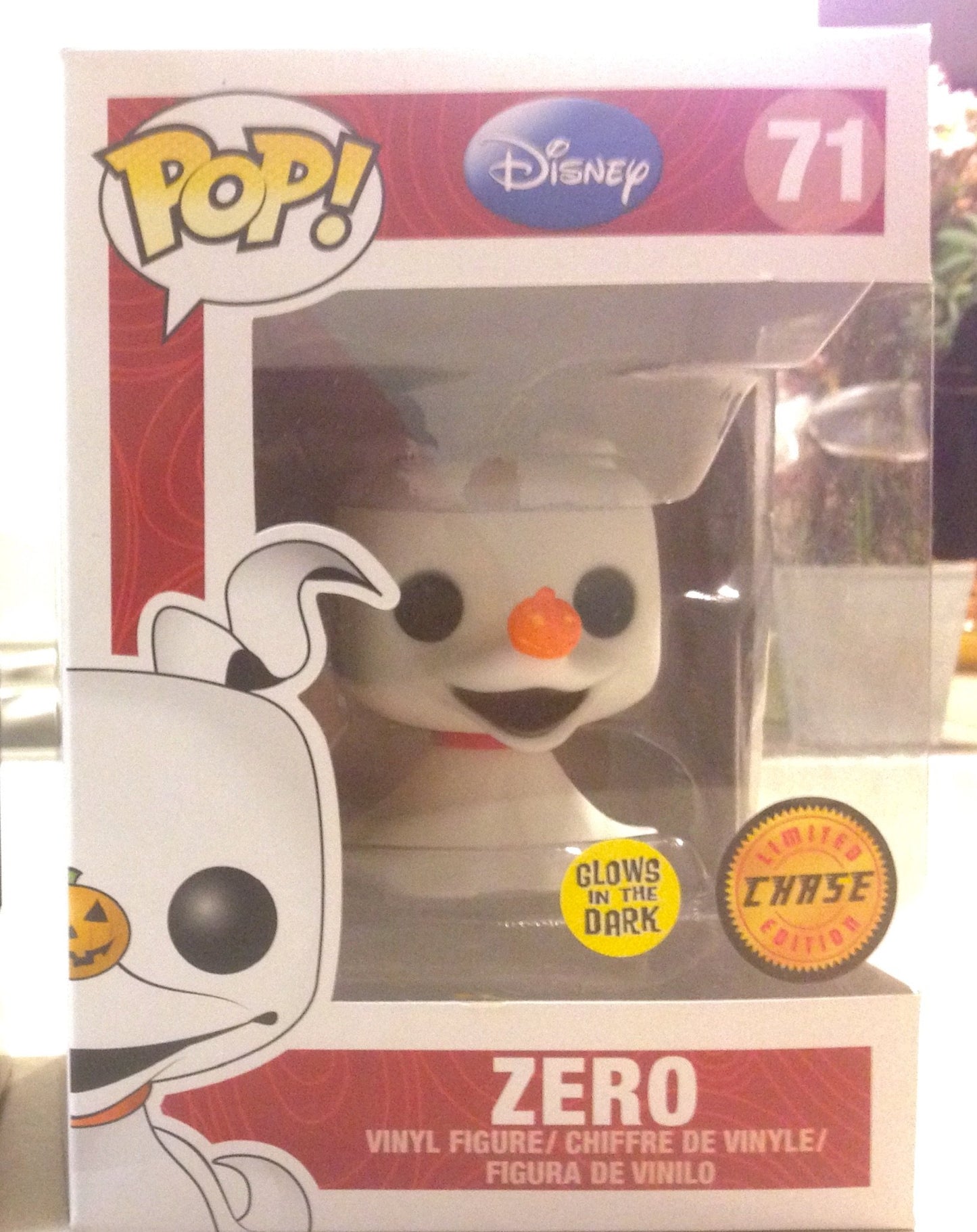 Funko POP! Disney The Nightmare Before Christmas CHASE Zero #71 [Glows in the Dark]