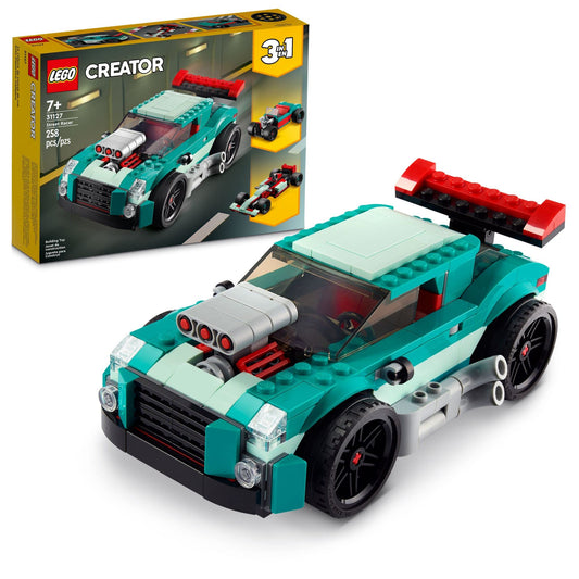 LEGO Creator 3in1 Street Racer Muscle to Hot Rod to Race Car Toys 31127