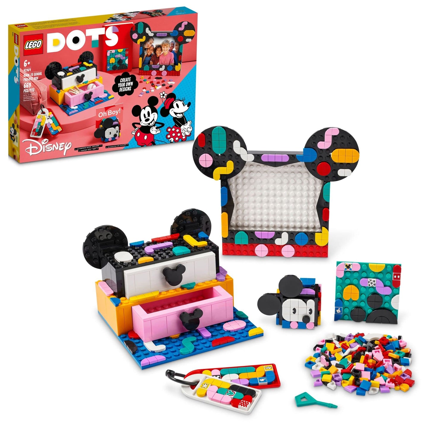 LEGO DOTs Mickey and Minnie: Back To School Creative Box 41964