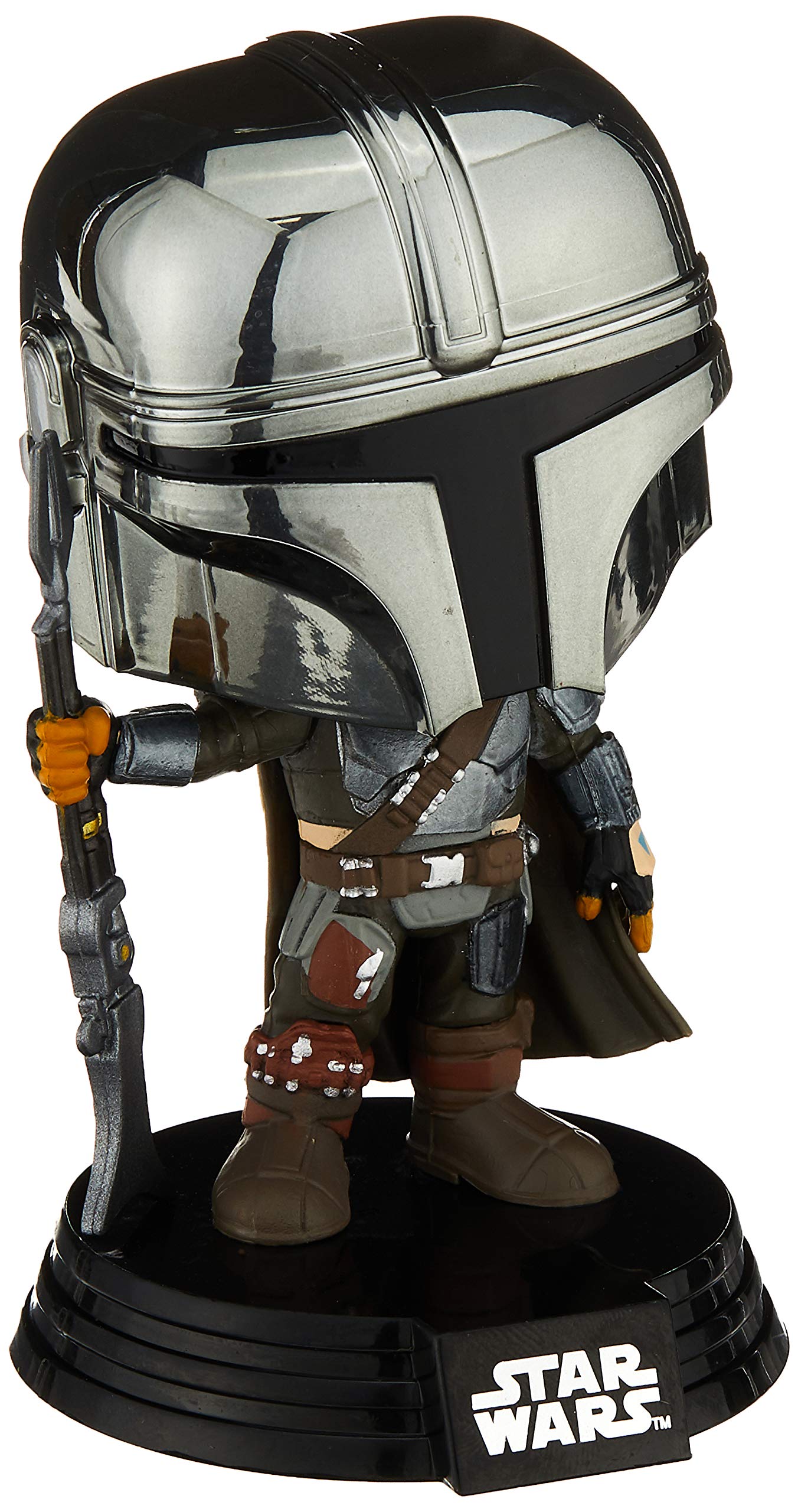 Funko POP! Star Wars The Mandalorian - The Mandalorian #345 [Chrome Helmet] Exclusive