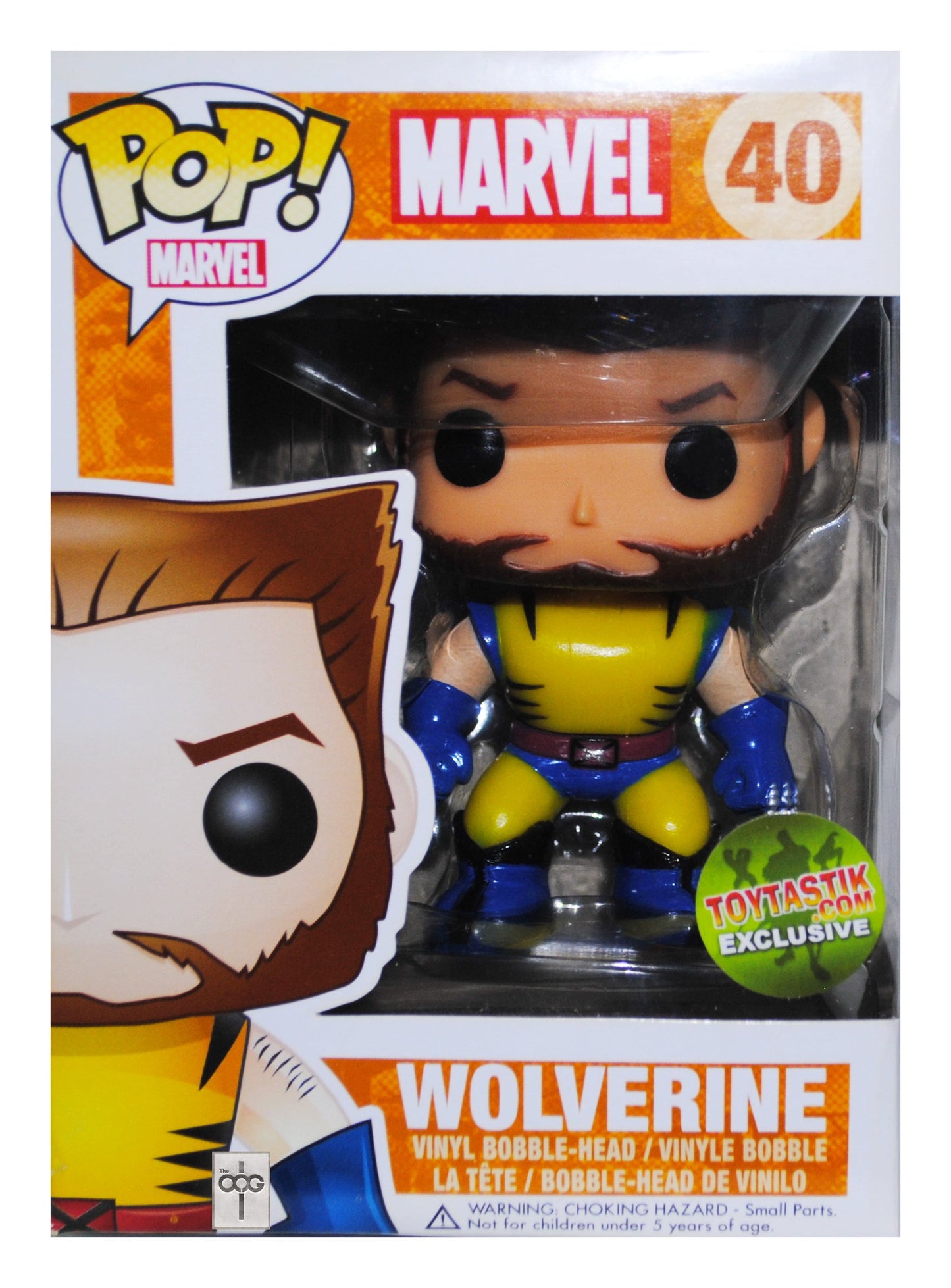 Funko POP! Marvel Wolverine [Unmasked] #40 ToyTastik Exclusive