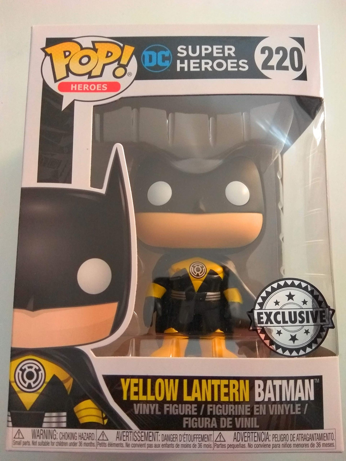 Funko POP! Heroes DC Comics Yellow Lantern Batman #220 Exclusive