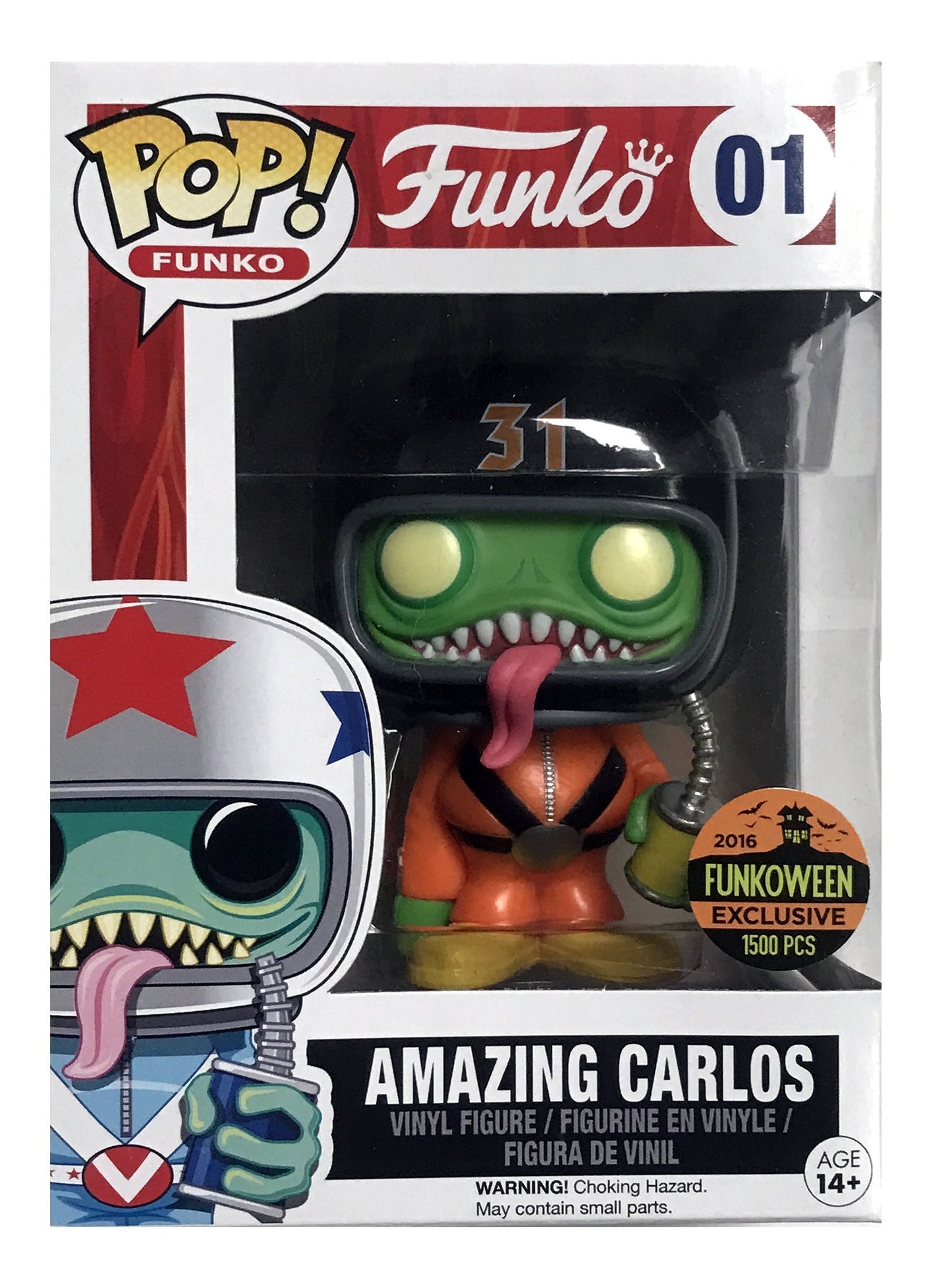 Funko POP! Funkoween Amazing Carlos #01 [Harvest] LE 1500 Exclusive