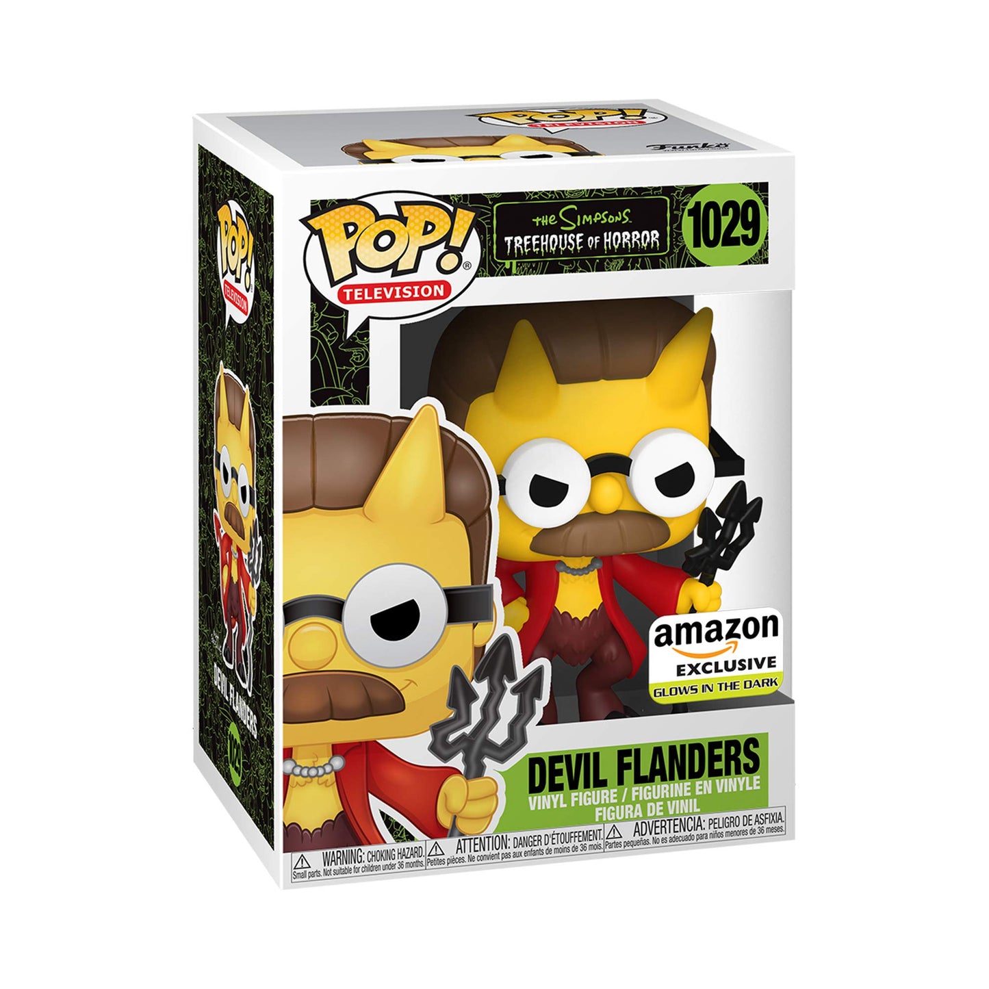 Funko POP! Animation: The Simpsons Devil Flanders, Glow in The Dark Exclusive
