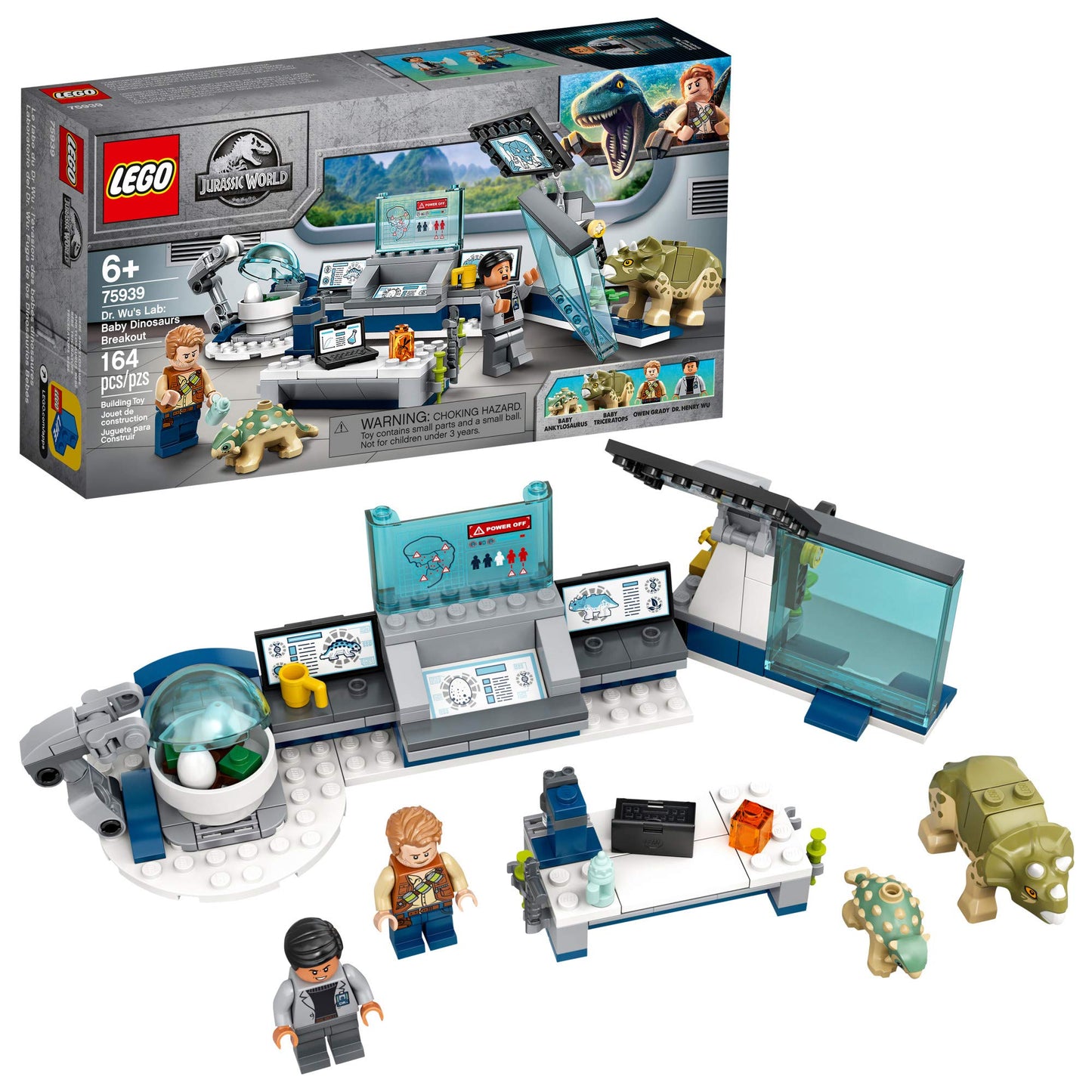 LEGO Jurassic World Dr. Wu's Lab: Baby Dinosaurs Breakout 75939