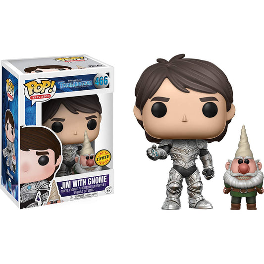 Funko POP! Television Trollhunters CHASE Jim with Gnome #466 [Amulet]