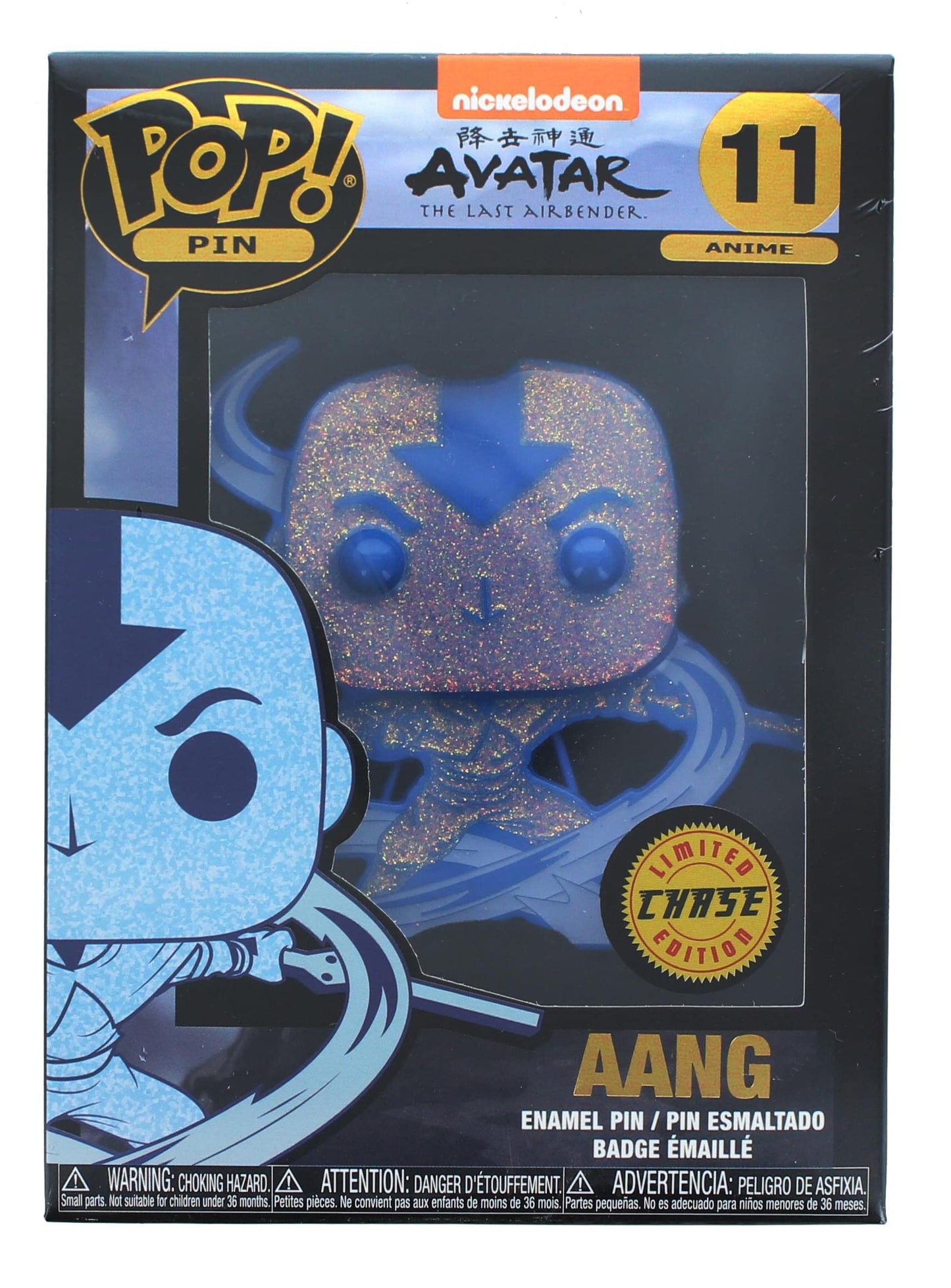 Funko POP! Pins Avatar The Last Airbender CHASE Aang #11 [Blue]
