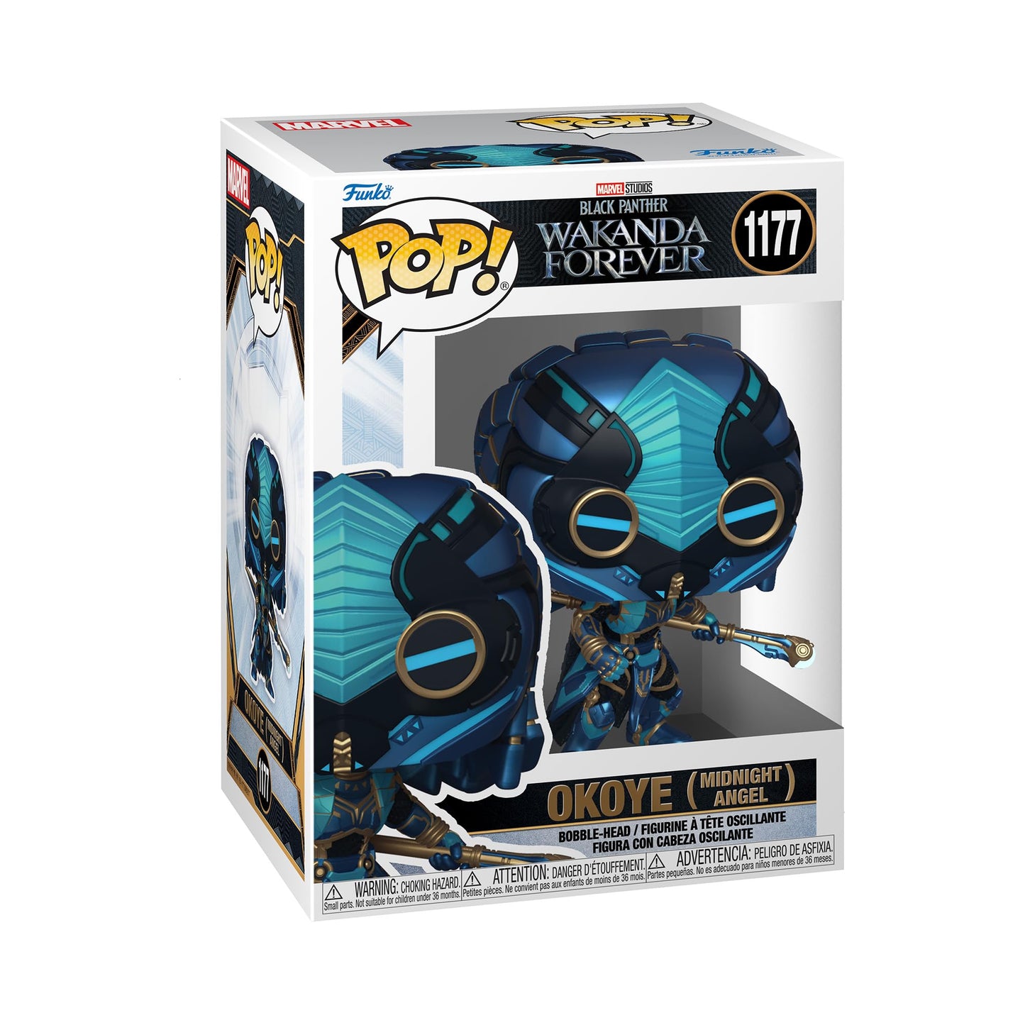 Funko POP! Marvel - Black Panther: Wakanda Forever - Okoye (Midnight Angel) #1177 [Staff]