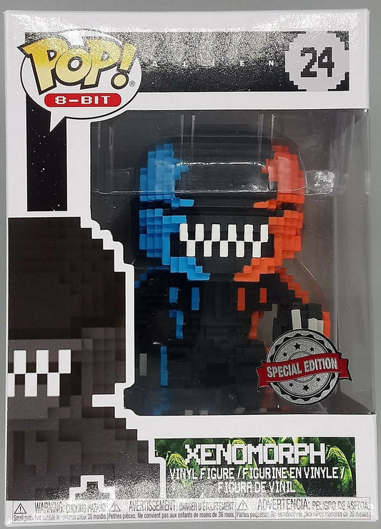 Funko POP! 8-Bit Alien Xenomorph [Orange and Blue]