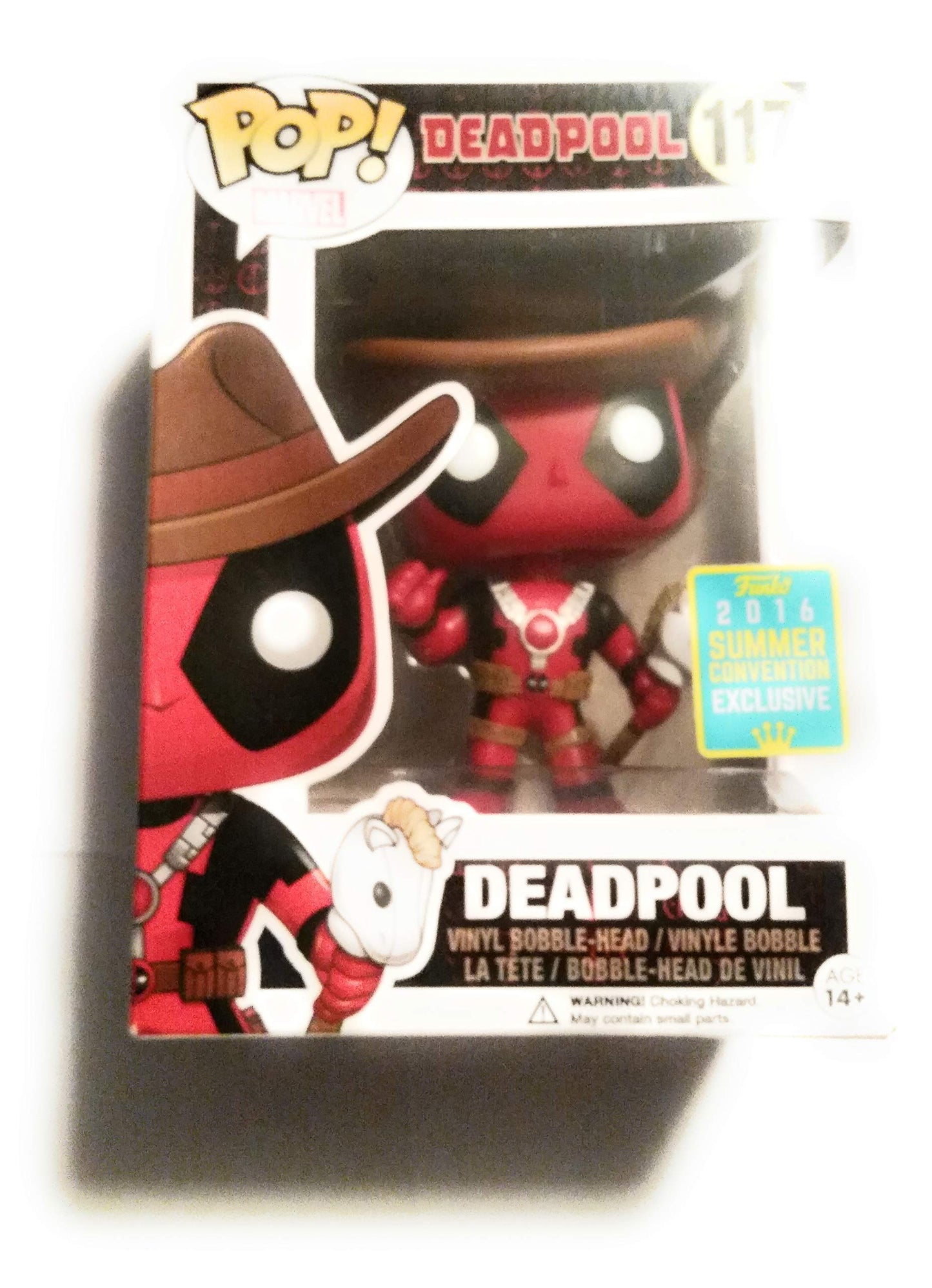 Funko POP! Marvel Cowboy Deadpool #117 Summer Convention Exclusive