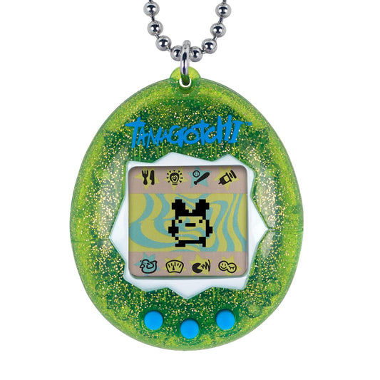 Tamagotchi Electronic Game Green Glitter