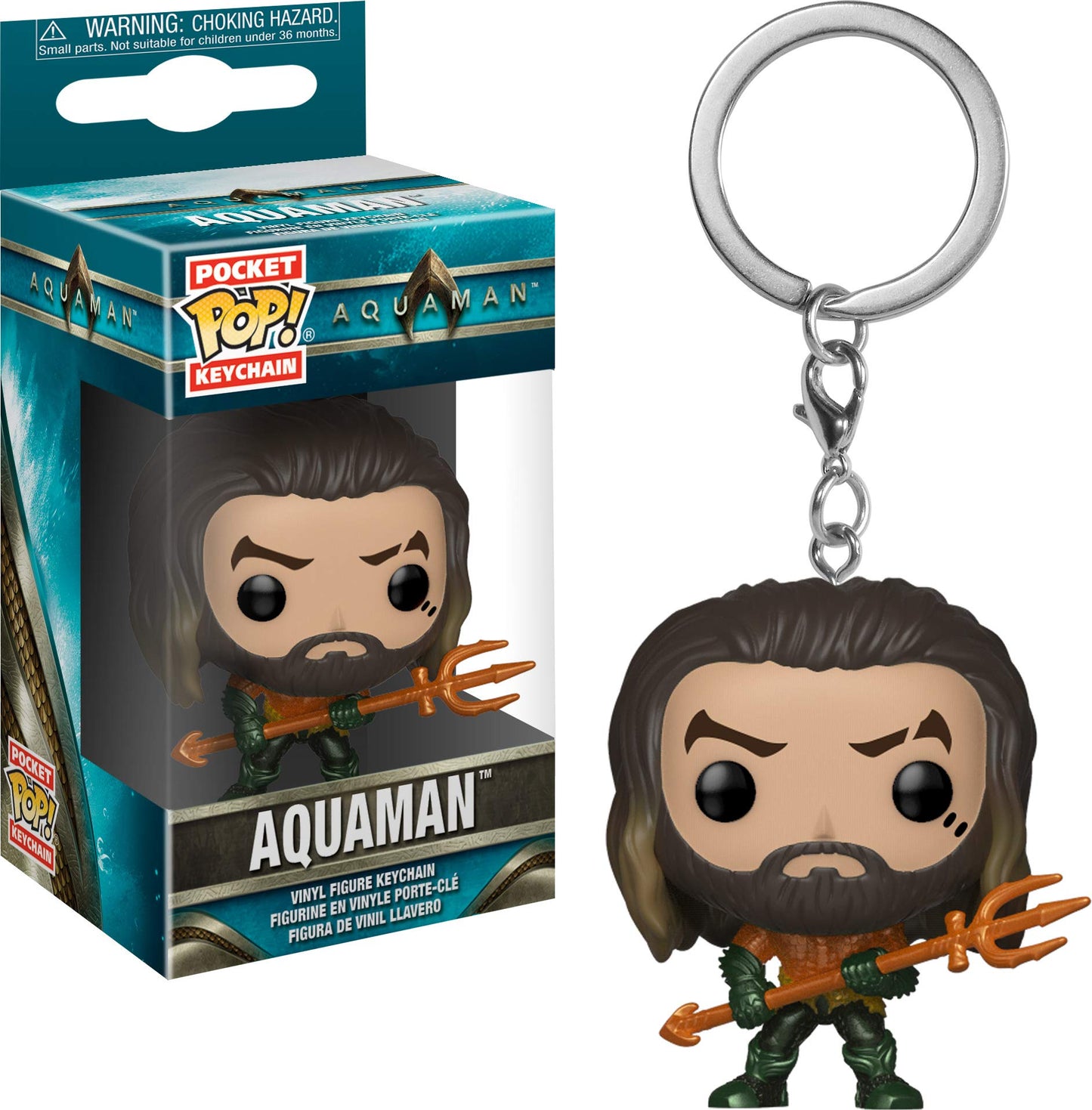 Funko Pocket POP! Keychain: Aquaman: Arthur Curry As Gladiator Novelty Keyring - Collectible Mini Figure - Stocking Filler - Gift Idea - Official Merchandise - Movies Fans - Backpack Decor