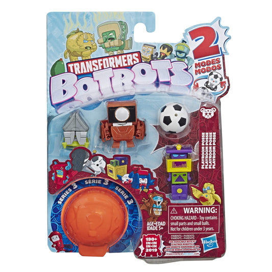 Transformers Toys Botbots Series 3 Playroom Posse 5 Pack - Mystery 2-in-1 Collectible Figures! Kids Ages 5 & Up (Styles & Colors May Vary) by Hasbro