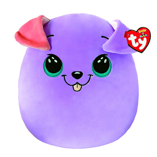 Squish-A-Boo, 10" - Bitsy The Purple Dog