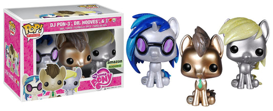 Funko POP Glitter My Little Pony Vinyl Figure, 3-Piece [Amazon Exclusive]