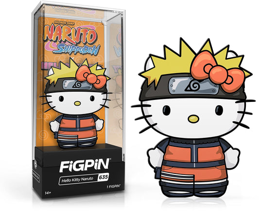 FiGPiN Shonen Jump Naruto Shippuden X Hello Kitty and Friends - Hello Kitty Naruto #635