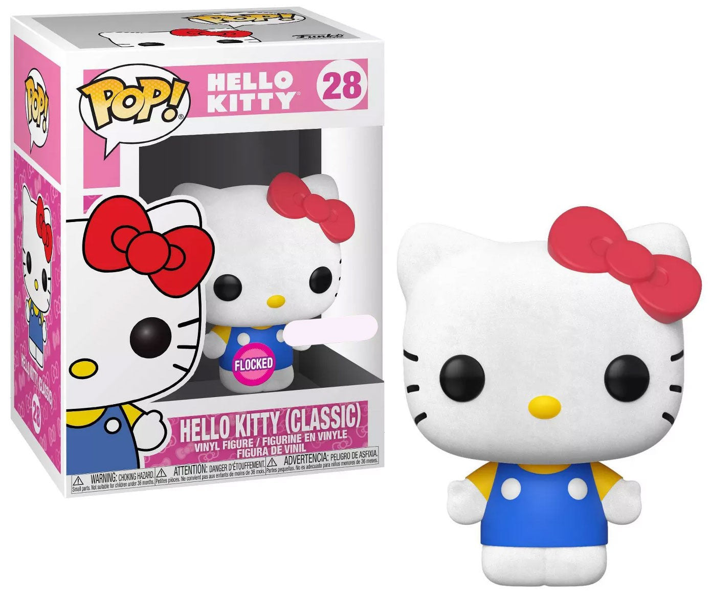 Funko POP! Sanrio Hello Kitty - Hello Kitty (Classic) #28 [Flocked] Exclusive
