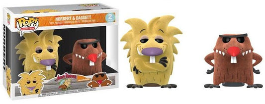 Funko POP! Animation: Angry Beavers Nickelodeon Norbert and Daggett Flock 2 Pack FYE Exclusive