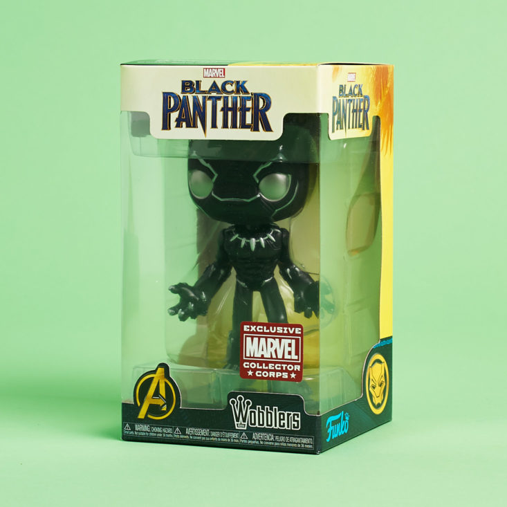 Funko Wobblers Marvel Avengers Black Panther Collector Corps Exclusive