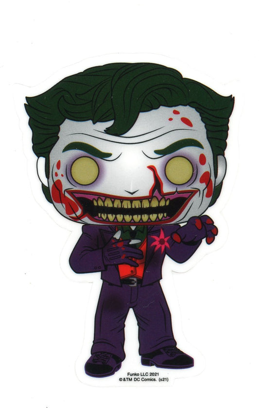 Funko DCeased Heroes The Joker 3-Inch Sticker [Bloody]