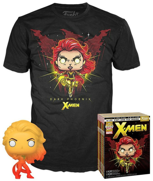 Funko POP! and Tee Marvel X-Men Dark Phoenix with Size Large T-Shirt Collectors Box