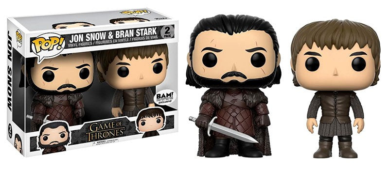Funko POP! Game of Thrones Jon Snow & Bran Stark 2-Pack Exclusive