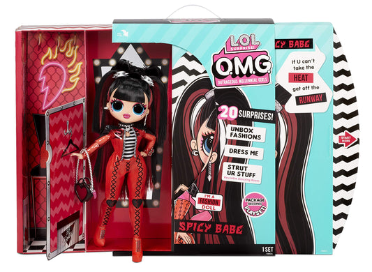 L.O.L. Surprise! OMG Spicy Babe Fashion - Dress Up Doll Set with 20 Surprises for Girls and Kids 4+