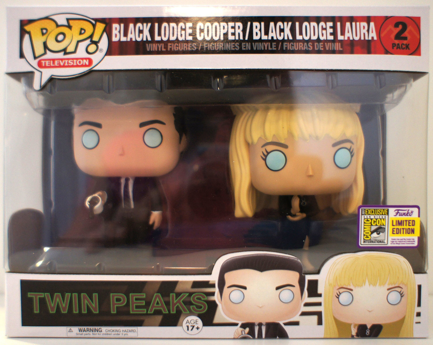 Funko POP! Television Twin Peaks Black Lodge Cooper / Black Lodge Laura 2-Pack 2017 Summer Convention Exclusive