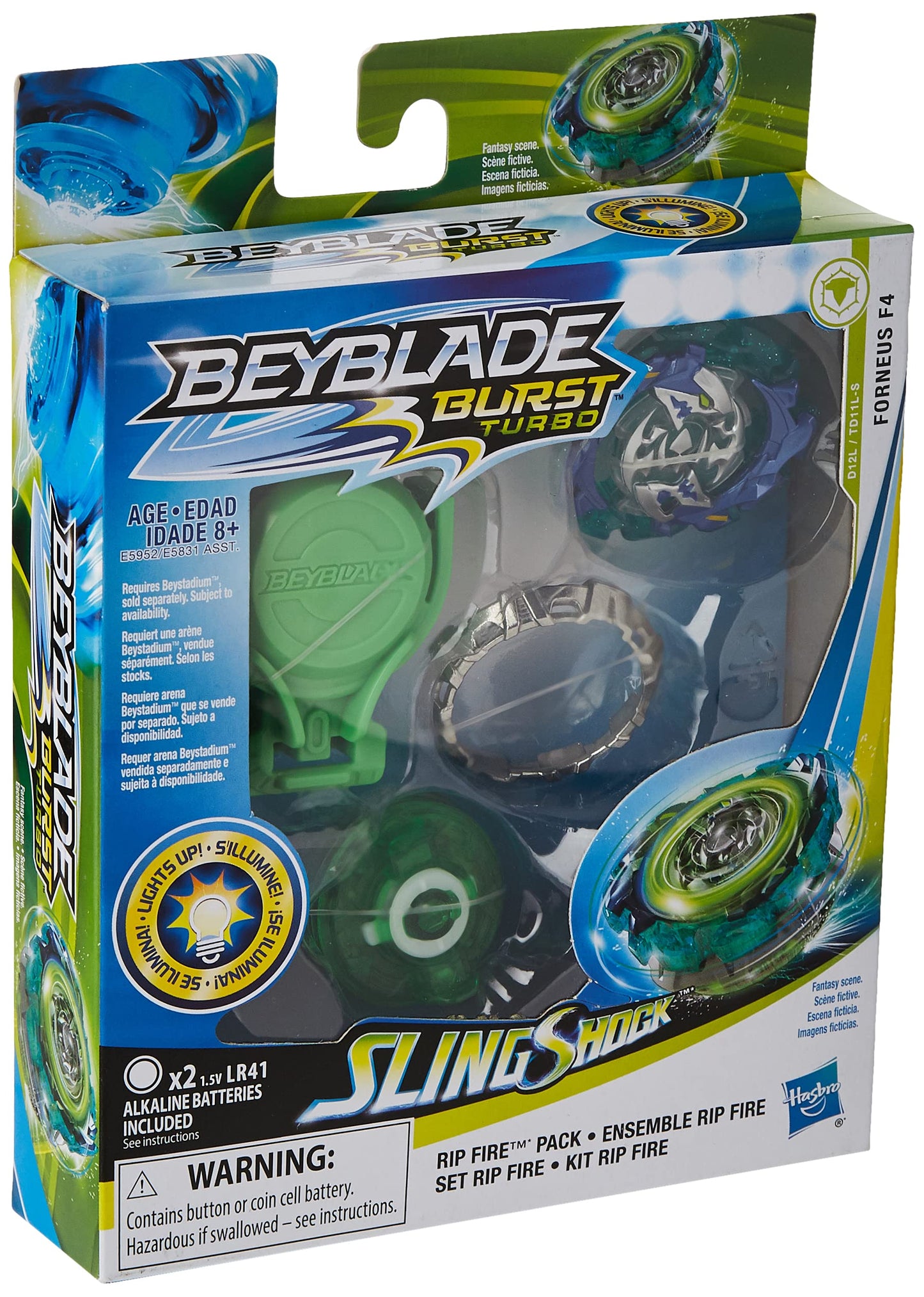 Beyblade Burst Slingshock Rip Fire Starter Pack Forneus F4