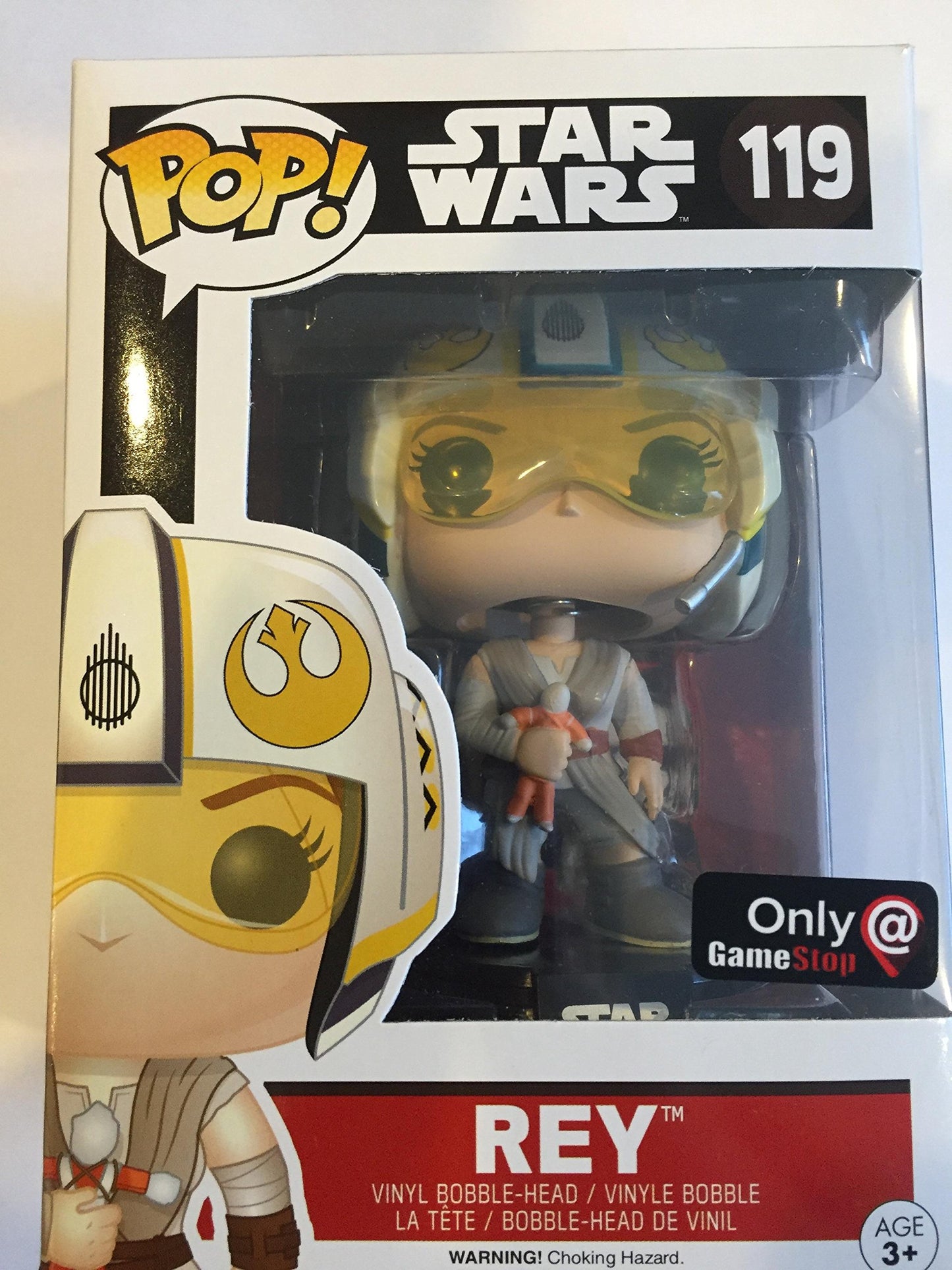 Funko POP! Star Wars Rey #119 [X-Wing Helmet] Exclusive