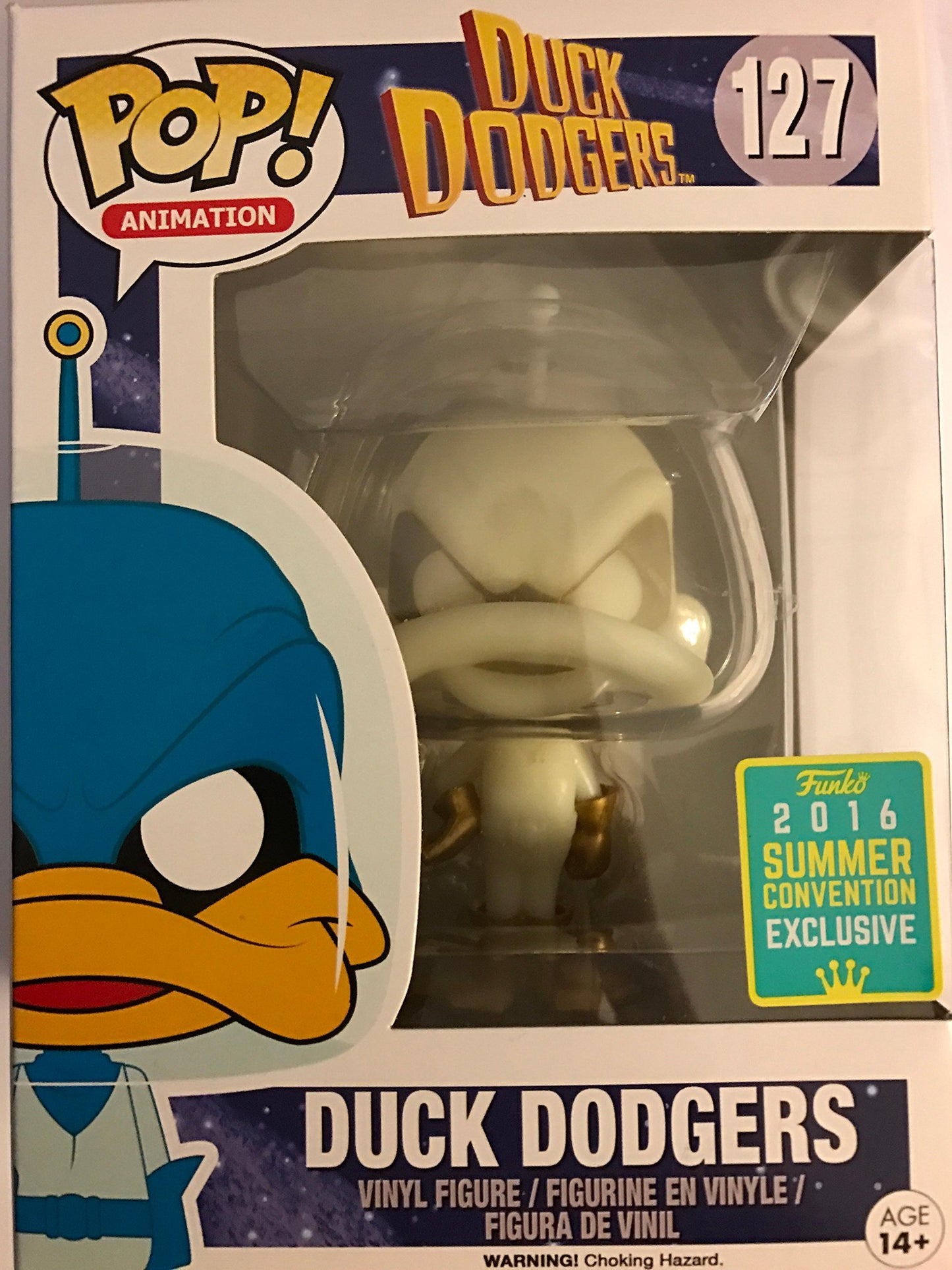 Funko POP! Animation Duck Dodgers #127 [White Gamma, Glows in the Dark] Exclusive