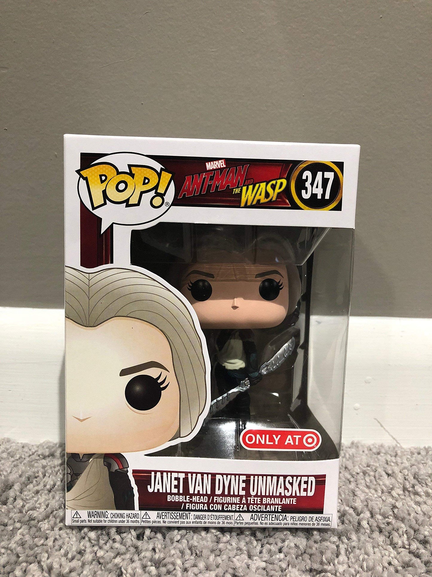 Funko POP! Marvel Janet Van Dyne Unmasked Ant-man and The Wasp Exclusive #347