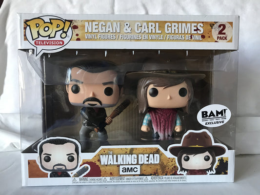 Funko POP! Television The Walking Dead Negan and Carl Grimes 2-Pack