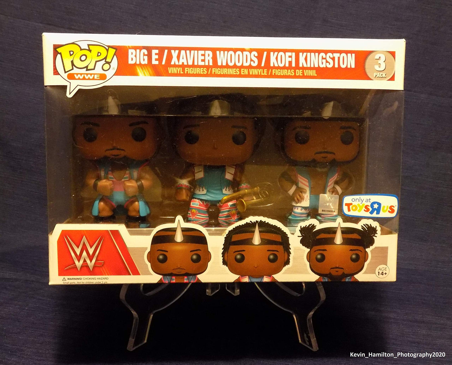 Funko POP! WWE Big E Xaviers Woods Kofi Kingston New Day 3-Pack Exclusive