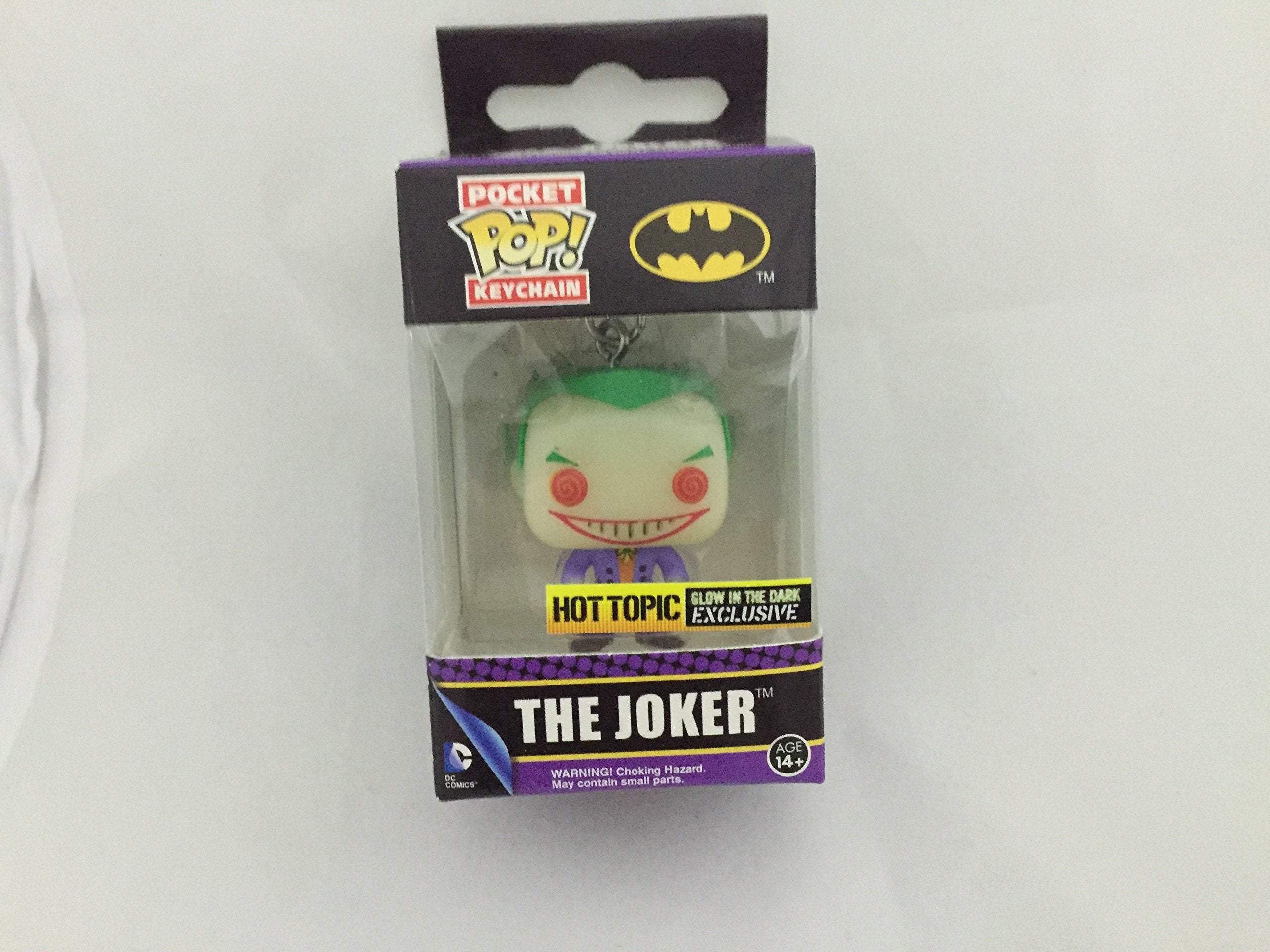 Funko Pocket POP! Keychain Batman The Joker [Glows in the Dark] Exclusive