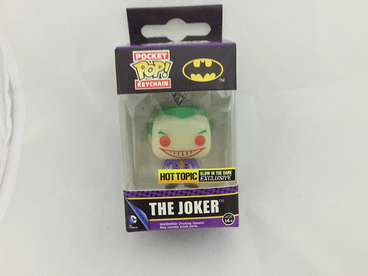 Funko Pocket POP! Keychain Batman The Joker [Glows in the Dark] Exclusive